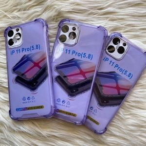 iPhone 11 Pro Purple Clear Phone Case